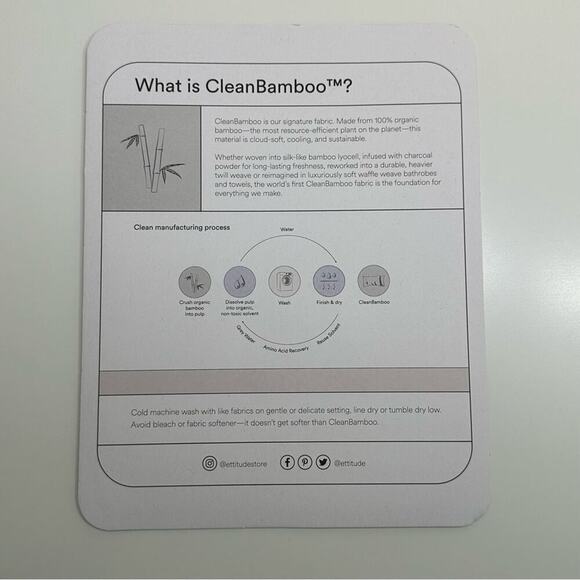 NWT | Ettitude | Sateen Long Sleeve PJ Shirt | Cloud | Large - Picture 13 of 16